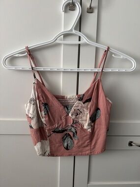 Floral Tank Top Cropped - B cup